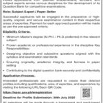 Call for Subject Experts and Paper Setters by SPSC