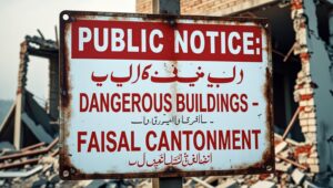Public Notice – Regarding Dangerous Buildings in Faisal Cantonment