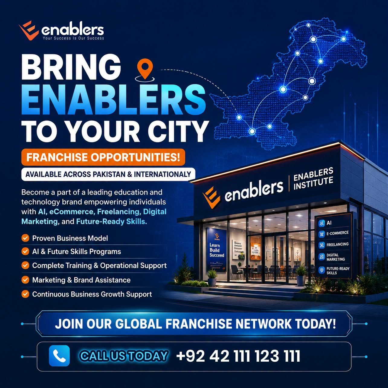 Enablers Franchise Opportunities Across Pakistan and Internationally